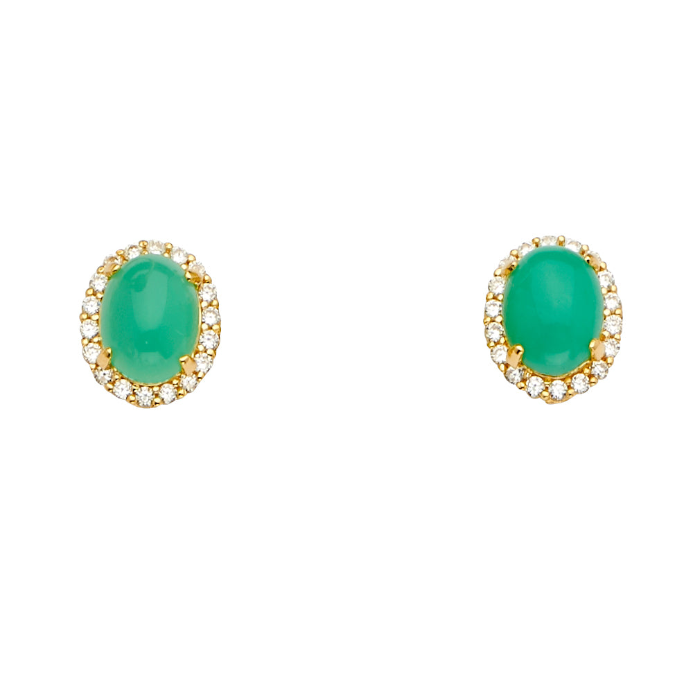 Fancy Sets -14K GOLD - Jade - RG2597, PT2479, ER1684