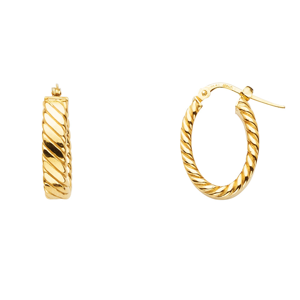 Glitter Earrings - 14K Gold - ER1700