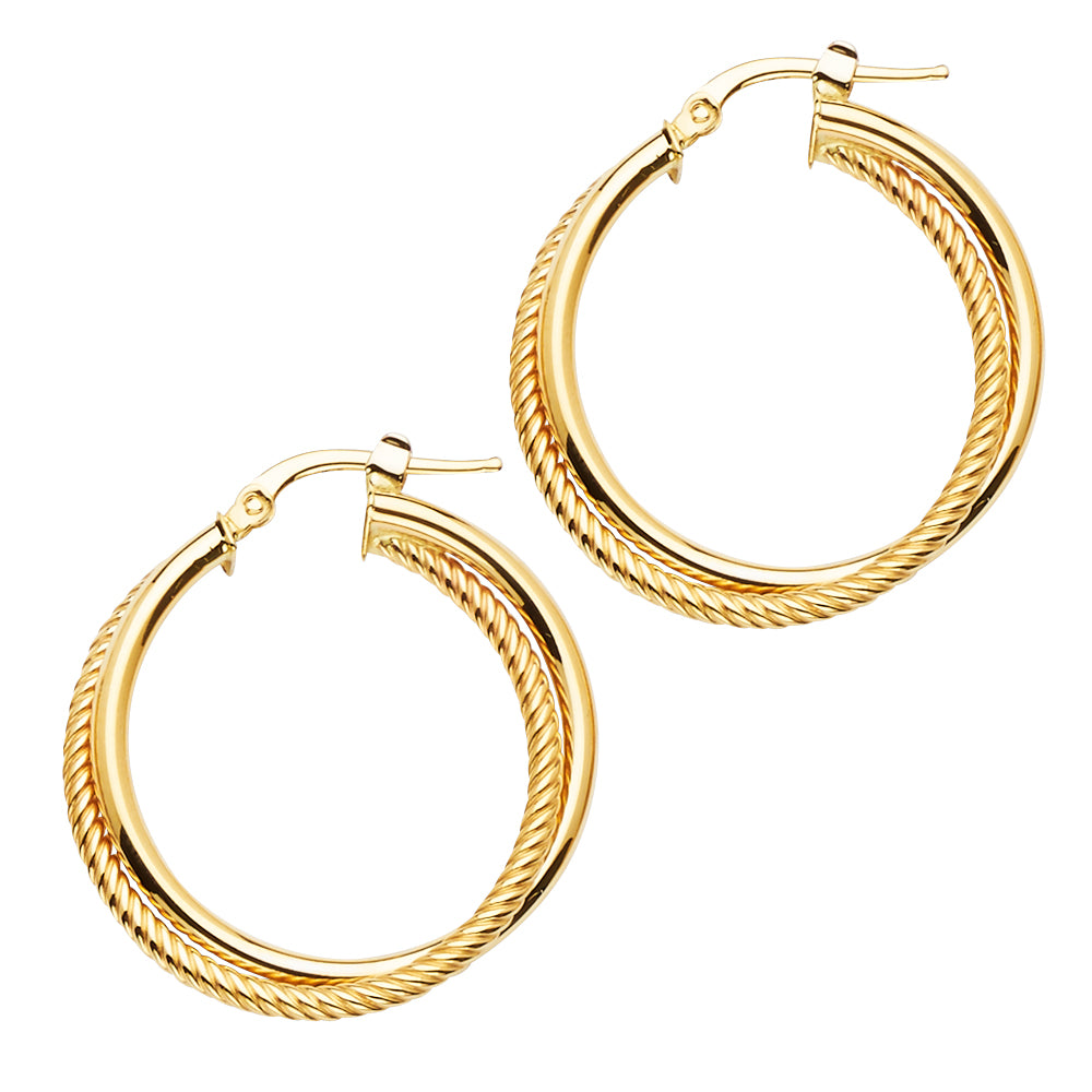 Glitter Earrings - 14K Gold - ER1701