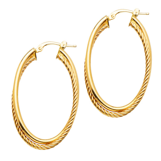 Glitter Earrings - 14K Gold - ER1702