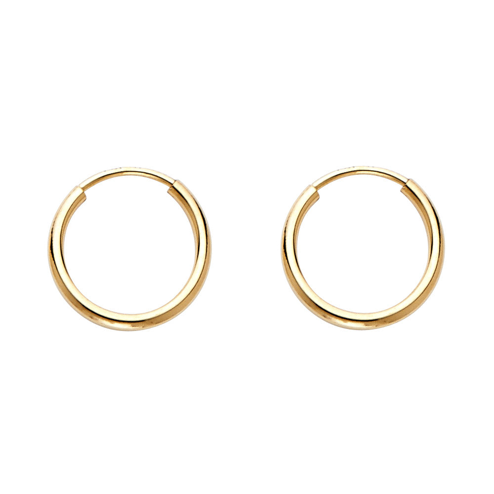 Hoop Earrings  - 14K Gold - ER177