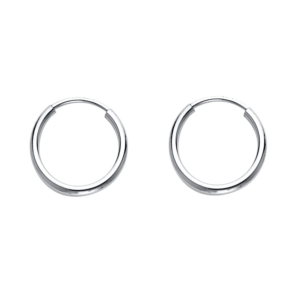 Hoop Earrings  - 14K Gold - ER177W