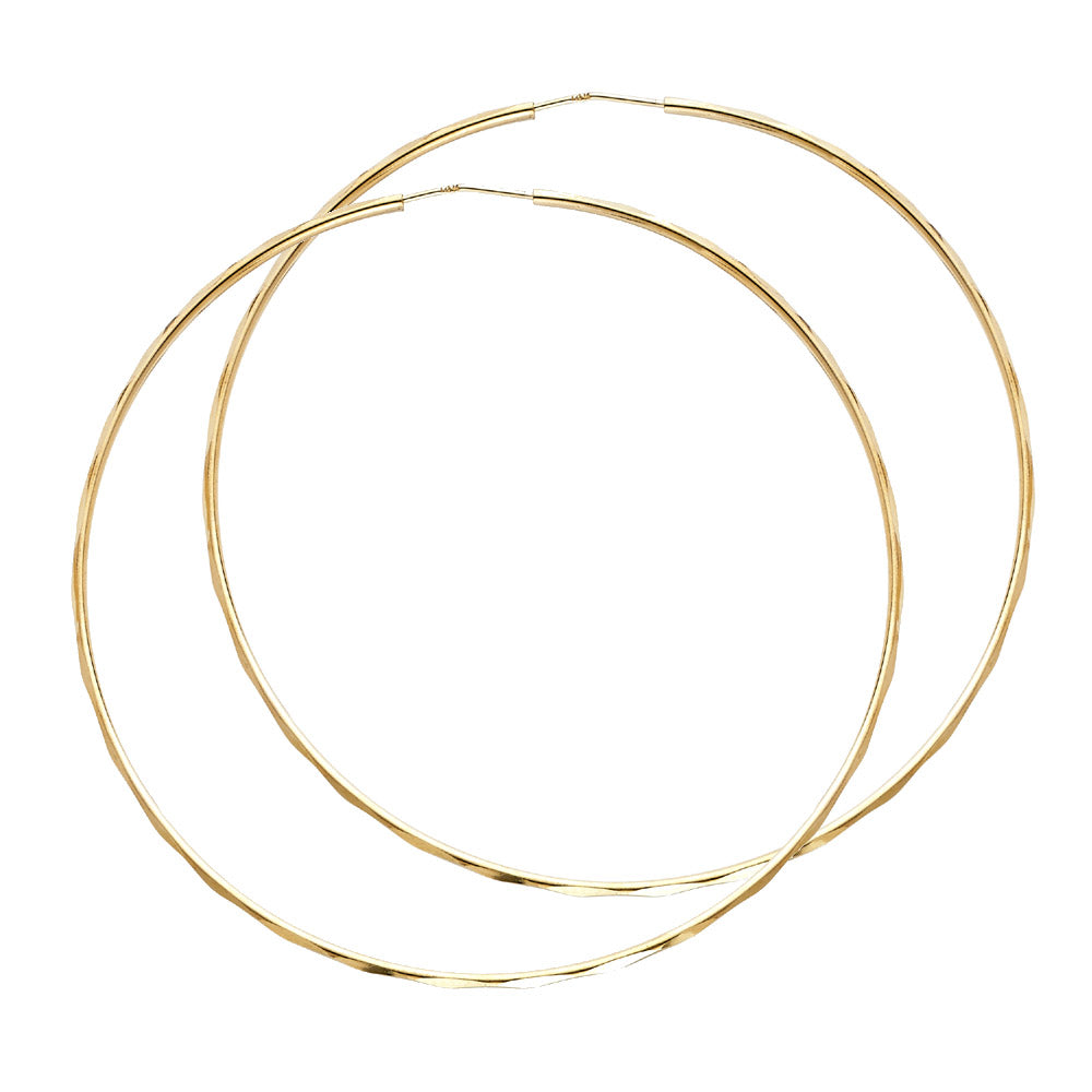 Hoop Earrings  - 14K Gold - ER178