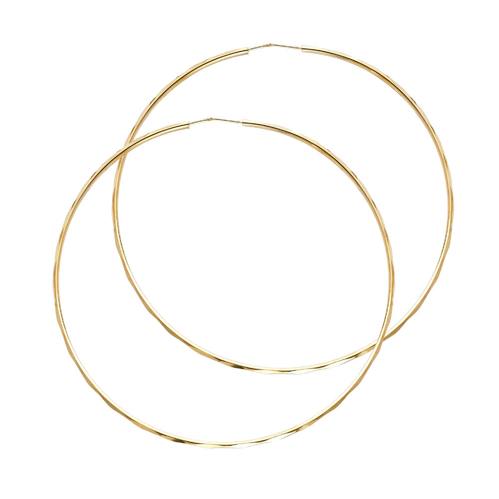 Hoop Earrings  - 14K Gold - ER179