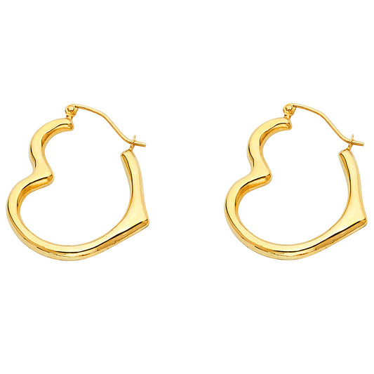 Hollow Fancy Earrings - 14K Gold - ER18