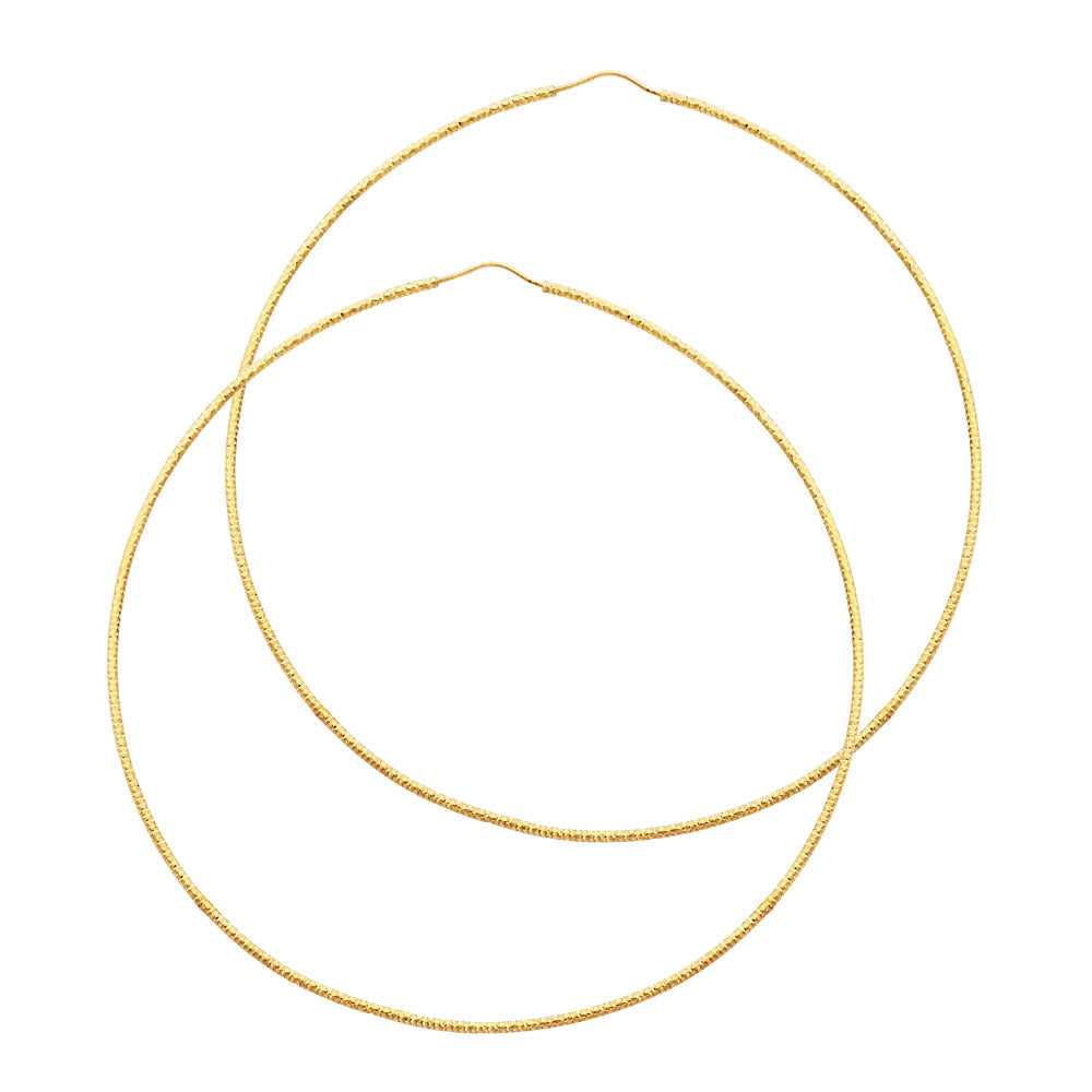 Hoop Earrings  - 14K Gold - ER185