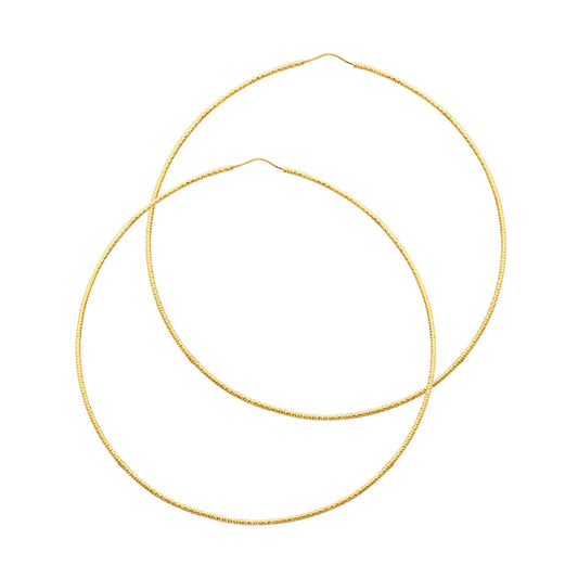 Hoop Earrings  - 14K Gold - ER186