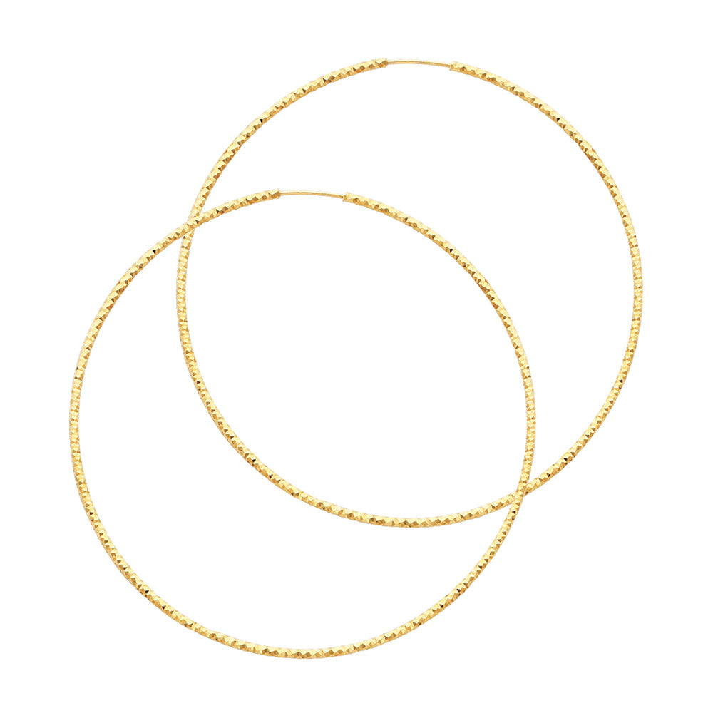 Hoop Earrings  - 14K Gold - ER188