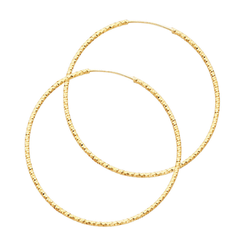 Hoop Earrings  - 14K Gold - ER189