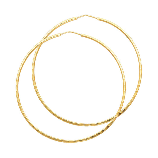 Hoop Earrings  - 14K Gold - ER193