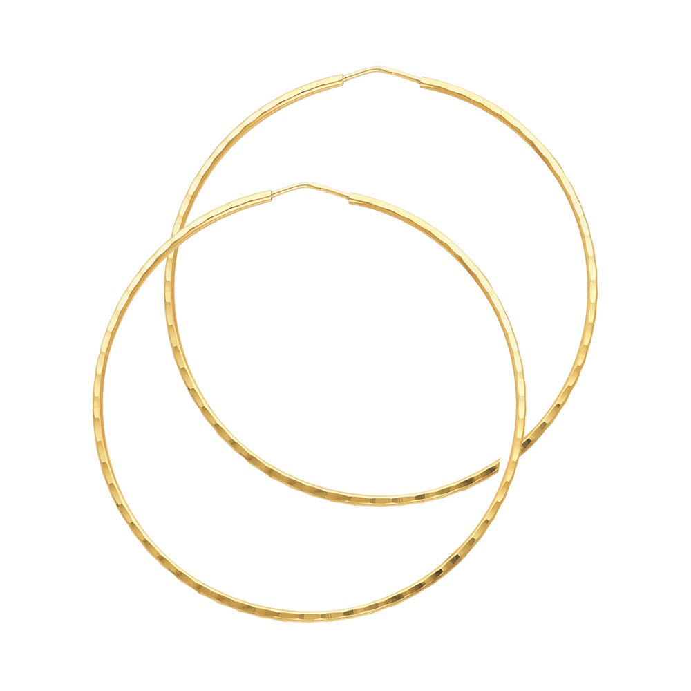 Hoop Earrings  - 14K Gold - ER194