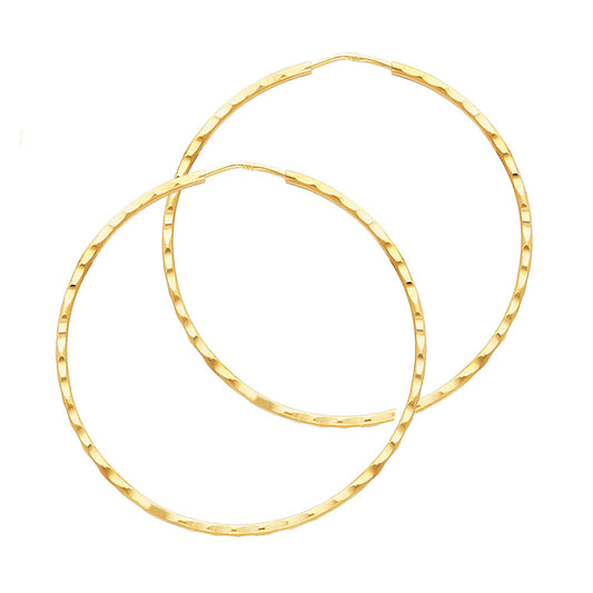 Hoop Earrings  - 14K Gold - ER196