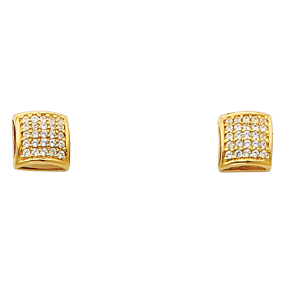 CZ Pendant & Earrings Sets - 14K GOLD - PT688, ER316