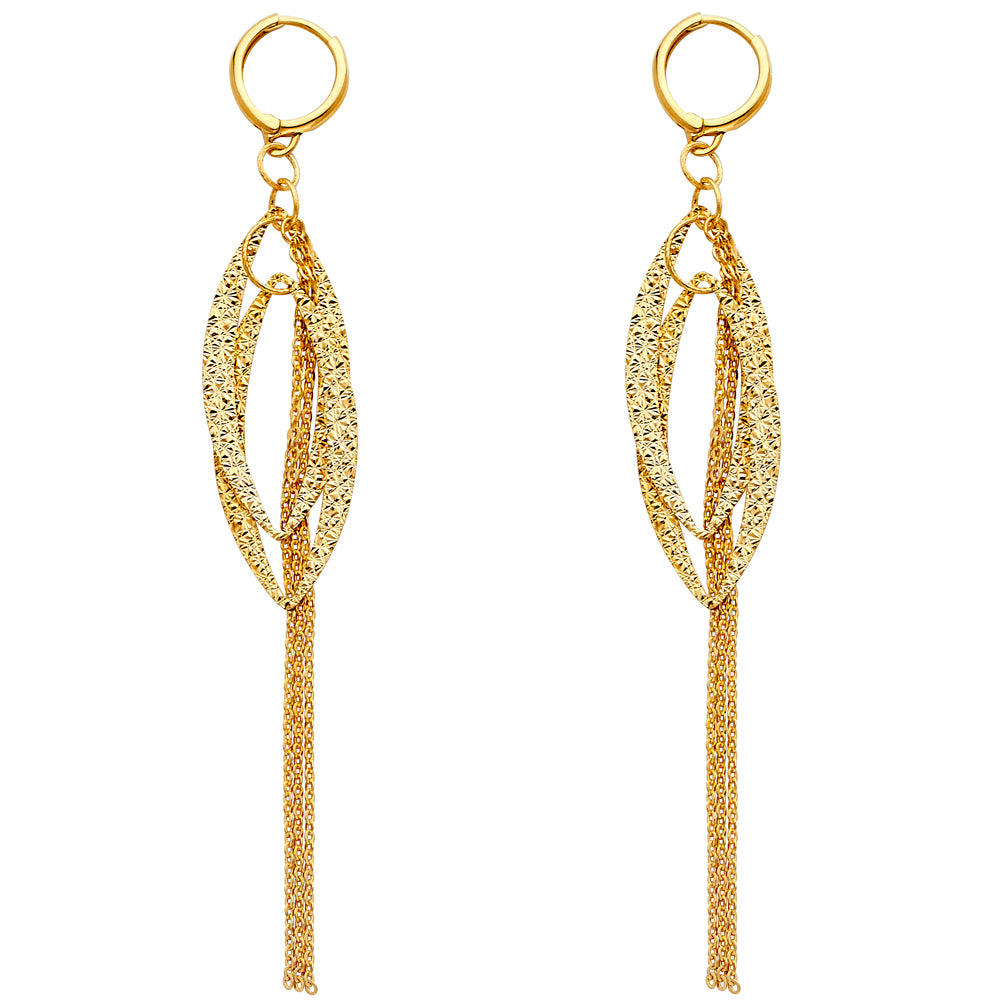 Hanging Earrings - 14K Gold - ER329