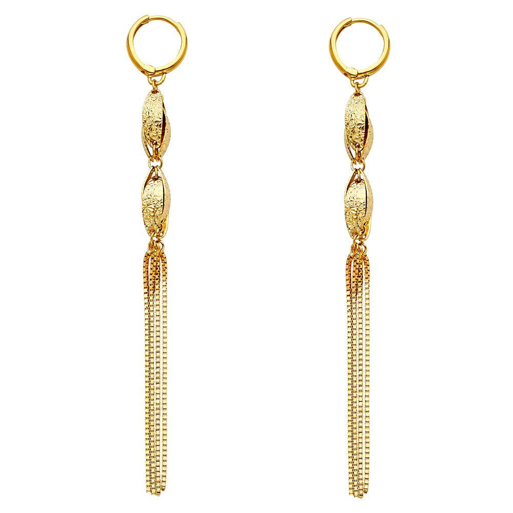 Hanging Earrings - 14K Gold - ER330