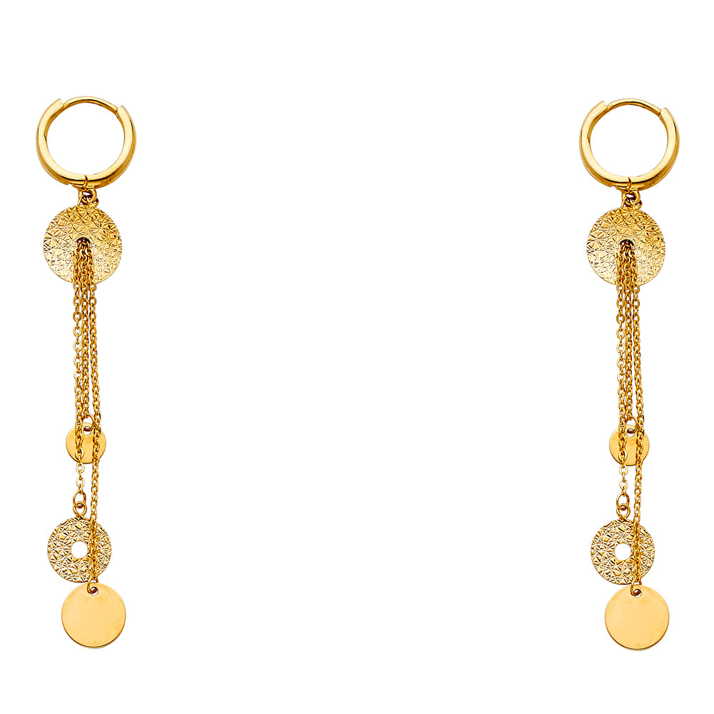 Hanging Earrings - 14K Gold - ER332