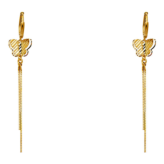 Hanging Earrings - 14K Gold - ER333