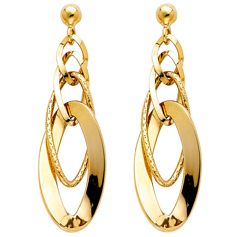 Hanging Earrings - 14K Gold - ER337