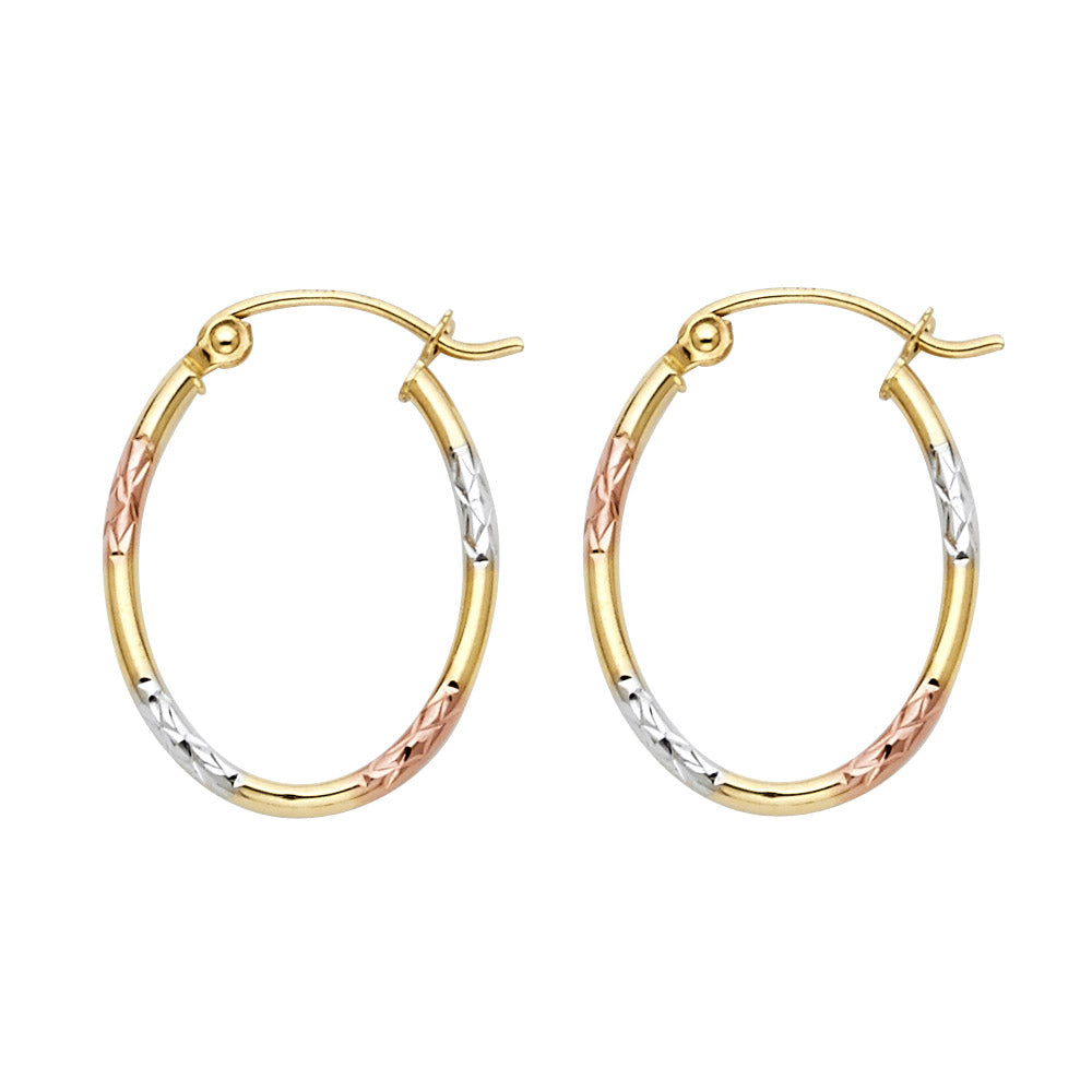 Hoop Earrings  - 14K Gold - ER36