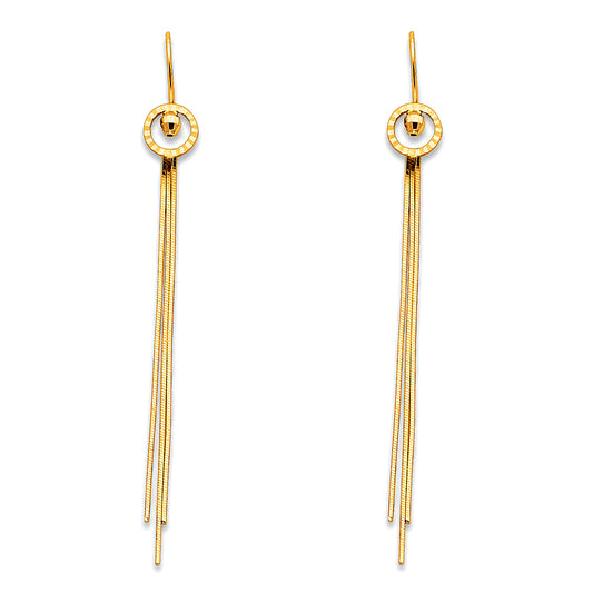 Hanging Earrings - 14K Gold - ER366