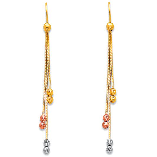 Hanging Earrings - 14K Gold - ER368