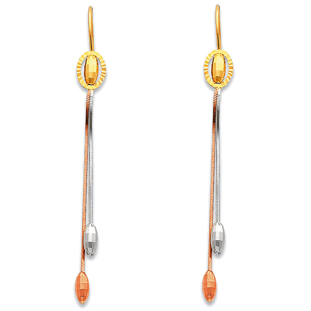 Hanging Earrings - 14K Gold - ER370