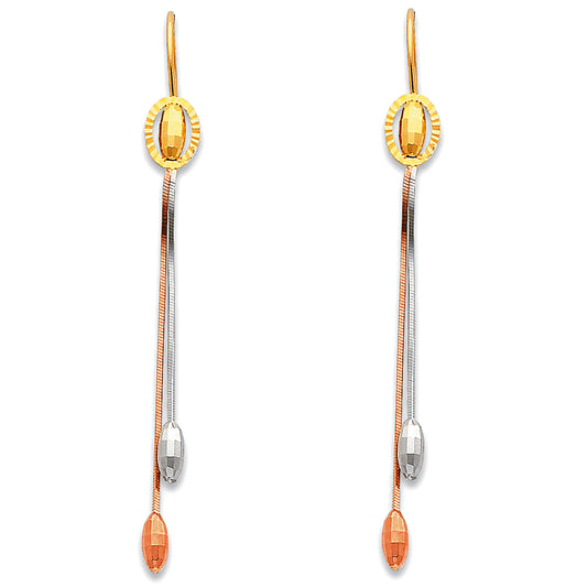 Hanging Earrings - 14K Gold - ER370