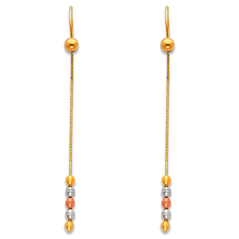 Hanging Earrings - 14K Gold - ER371