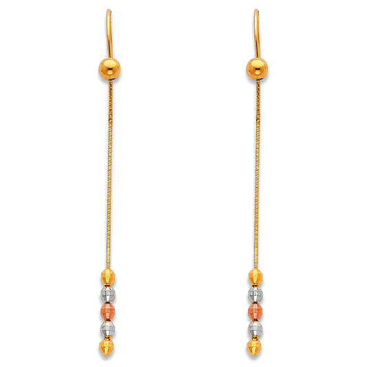 Hanging Earrings - 14K Gold - ER371