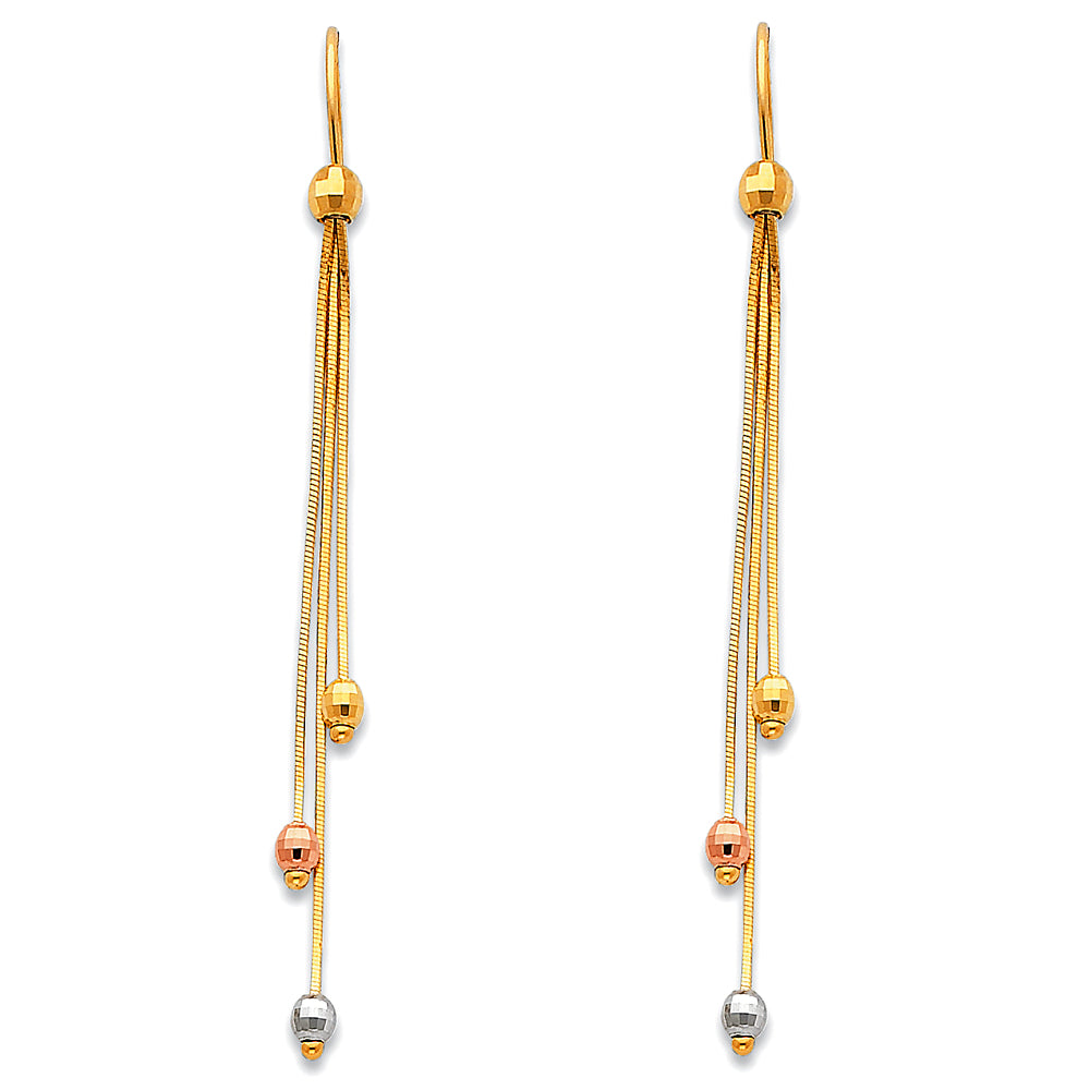 Hanging Earrings - 14K Gold - ER372