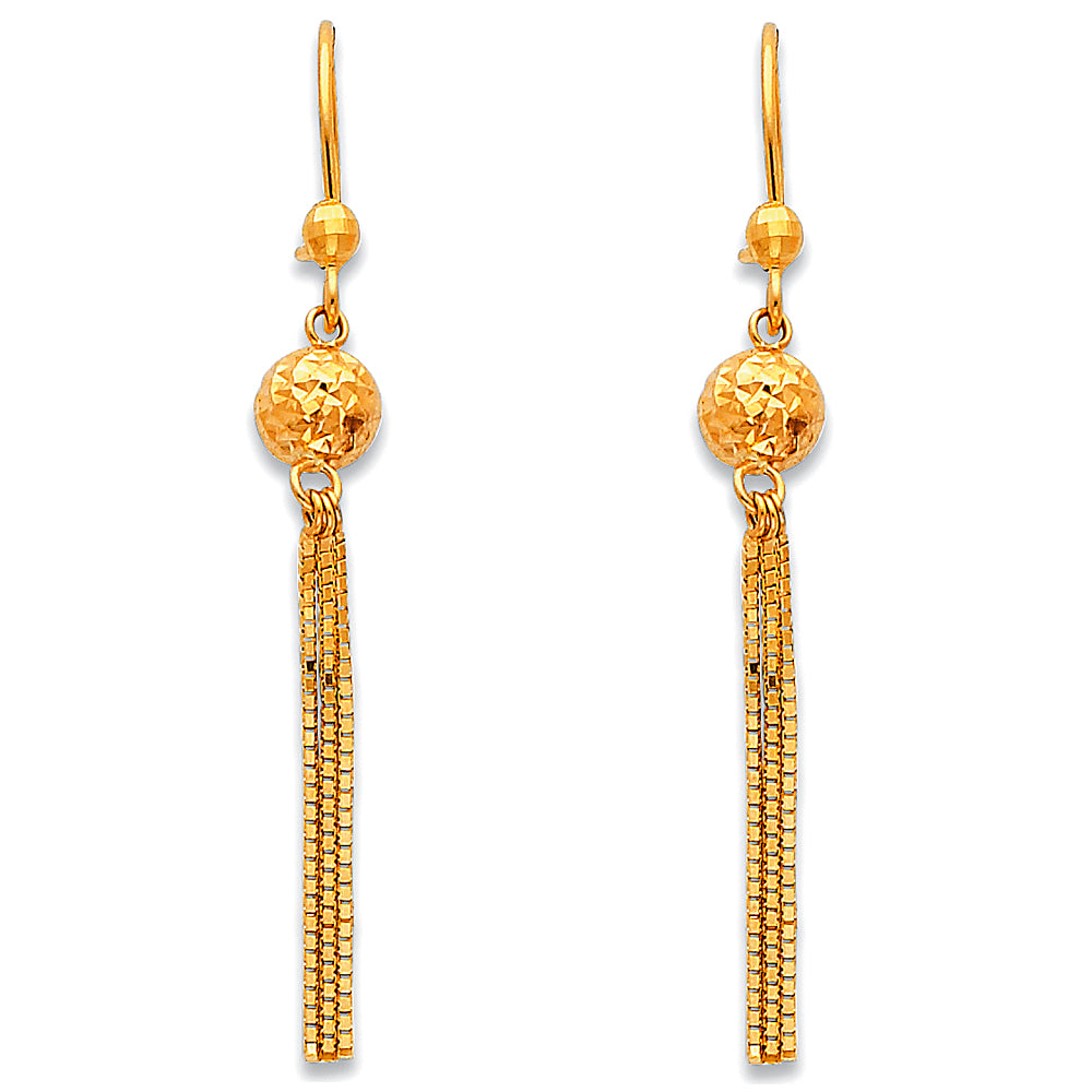 Hanging Earrings - 14K Gold - ER377