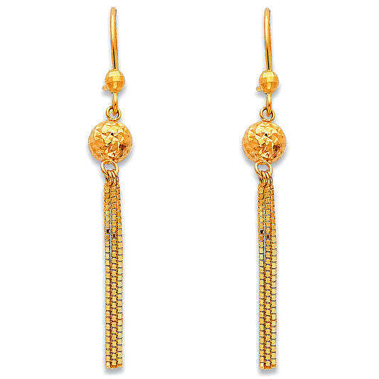 Hanging Earrings - 14K Gold - ER377