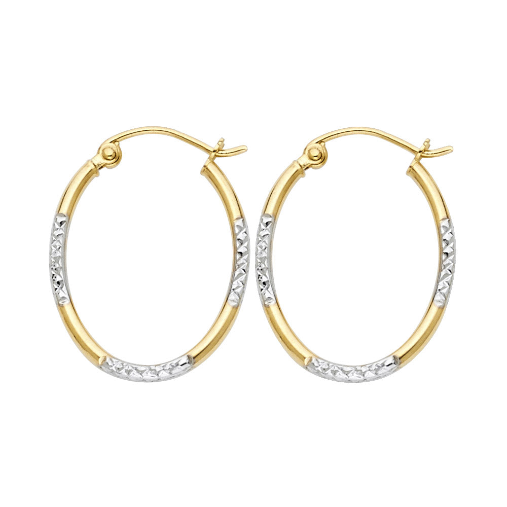 Hoop Earrings  - 14K Gold - ER38