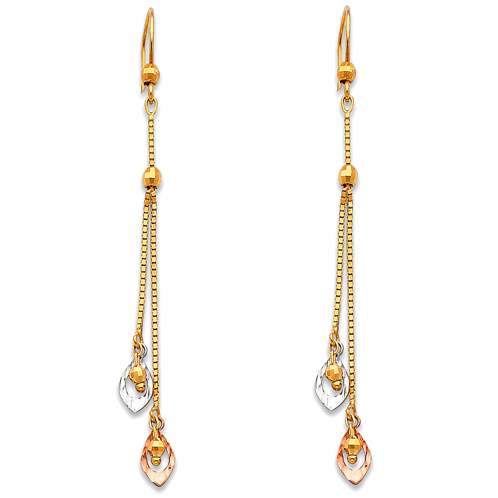 Hanging Earrings - 14K Gold - ER380