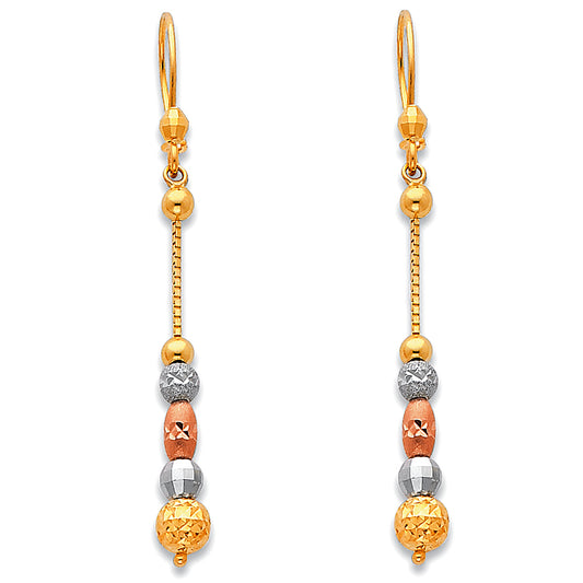 Hanging Earrings - 14K Gold - ER381