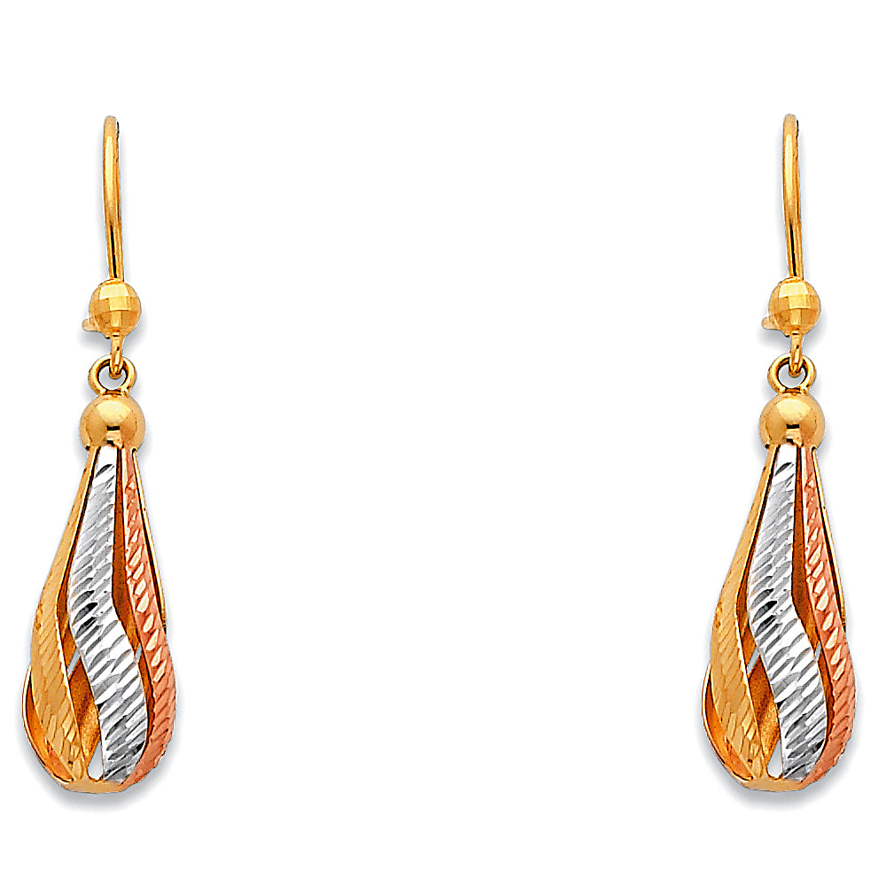 Hanging Earrings - 14K Gold - ER384