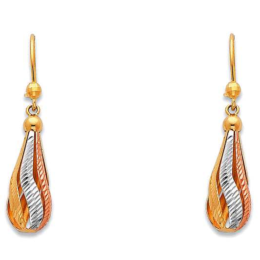 Hanging Earrings - 14K Gold - ER384