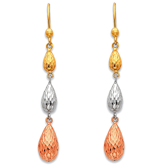 Hanging Earrings - 14K Gold - ER388