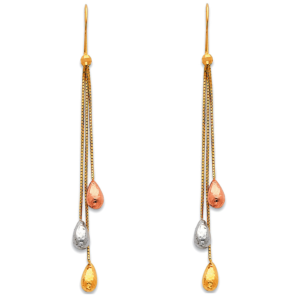 Hanging Earrings - 14K Gold - ER390