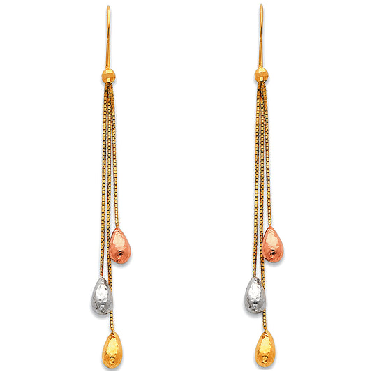 Hanging Earrings - 14K Gold - ER390