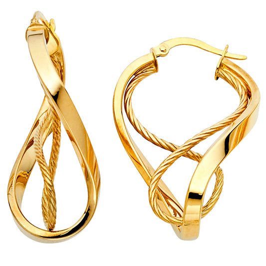 Hanging Earrings - 14K Gold - ER456