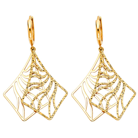 Hanging Earrings - 14K Gold - ER486