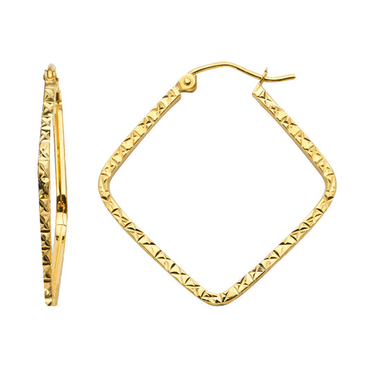 Hoop Earrings  - 14K Gold - ER566