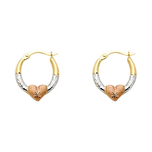 Hoop Earrings  - 14K Gold - ER577