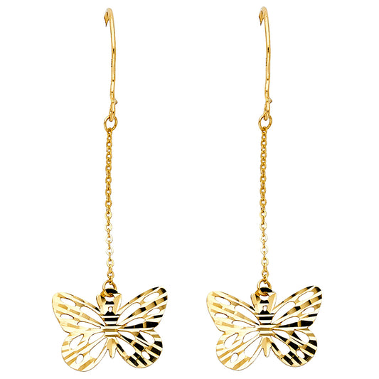 Hanging Earrings - 14K Gold - ER586