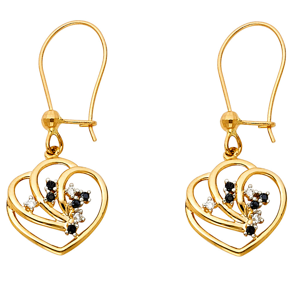 Hanging Earrings - 14K Gold - ER644