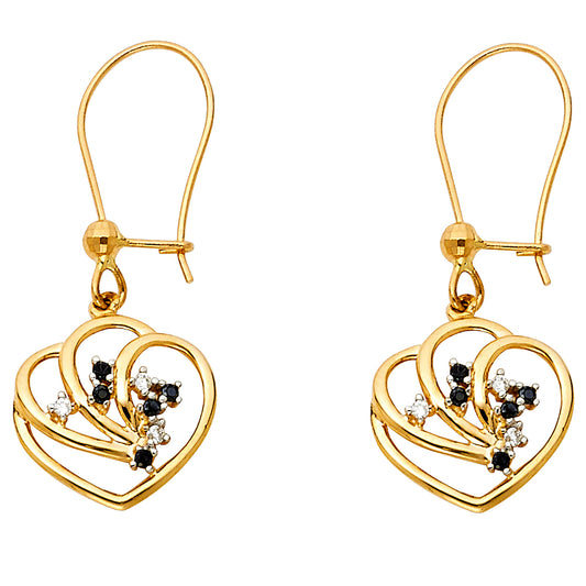 Hanging Earrings - 14K Gold - ER644