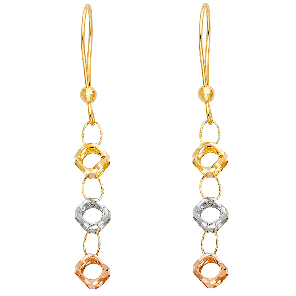 Hanging Earrings - 14K Gold - ER681