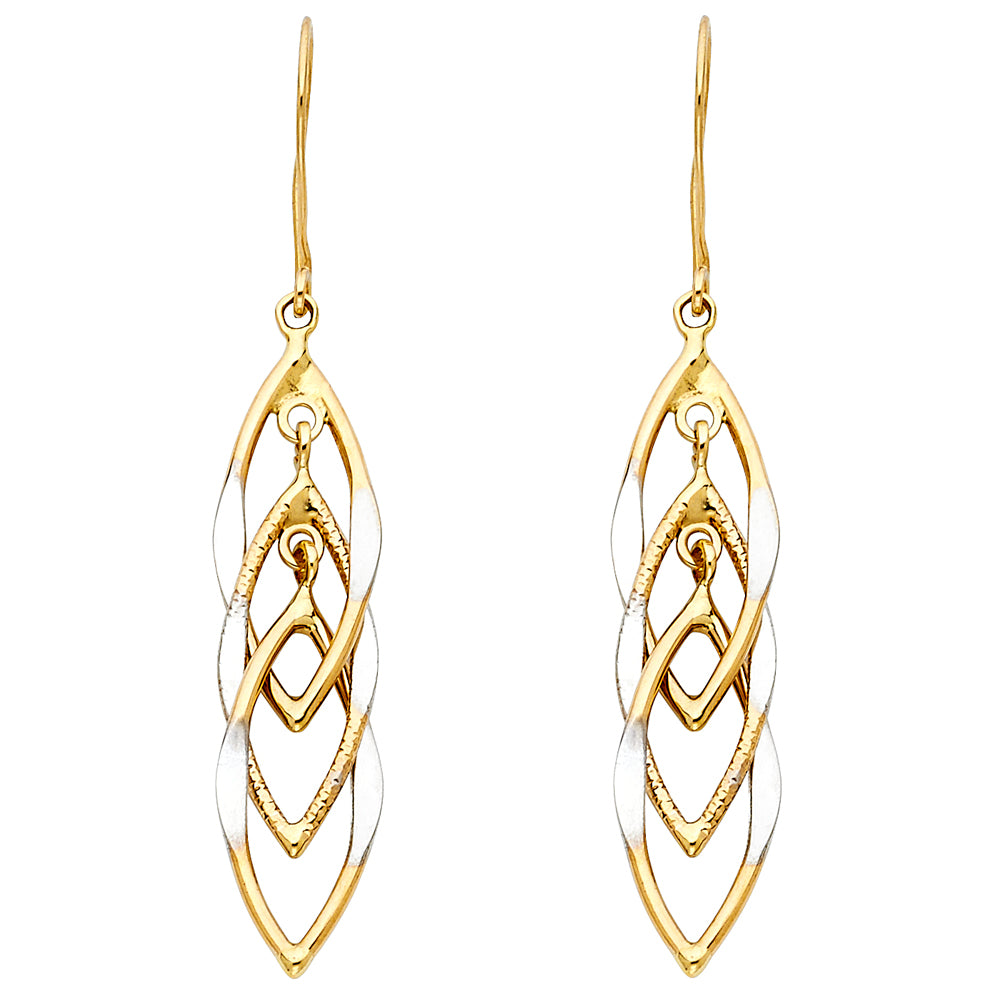 Hanging Earrings - 14K Gold - ER697