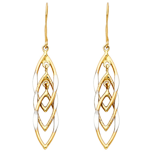 Hanging Earrings - 14K Gold - ER697